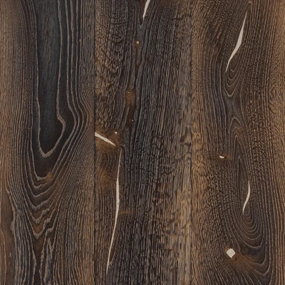 Dřevěná podlaha COFFEE BLACK Rustic – výrazný – bílý tmel, extra kartáčovaná, opalovaná