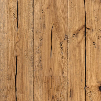 Dřevěná podlaha PURE MATNÁ Rustic – výrazný – černý tmel, otevřené praskliny, sekané fáze