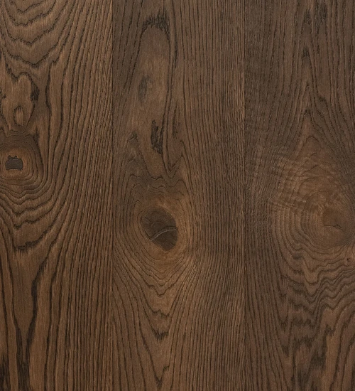 Dřevěná podlaha COFFEE BLACK Rustic – střední – tmavě hnědý tmel, kartáčovaná, podmořená