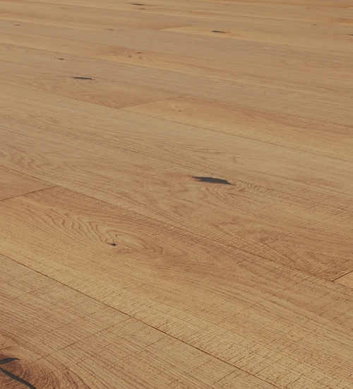 Dřevěná podlaha PURE LESKLÁ Rustic – jemný, katrovaná, tmelená