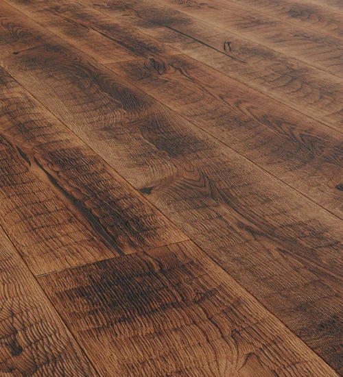 Dřevěná podlaha HONEY GOLD Rustic – výrazný, rašplovaná, opalovaná, tmelená